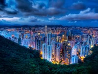 City lights at night City lights at night