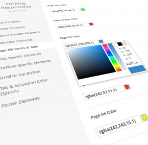 Admin panel Options